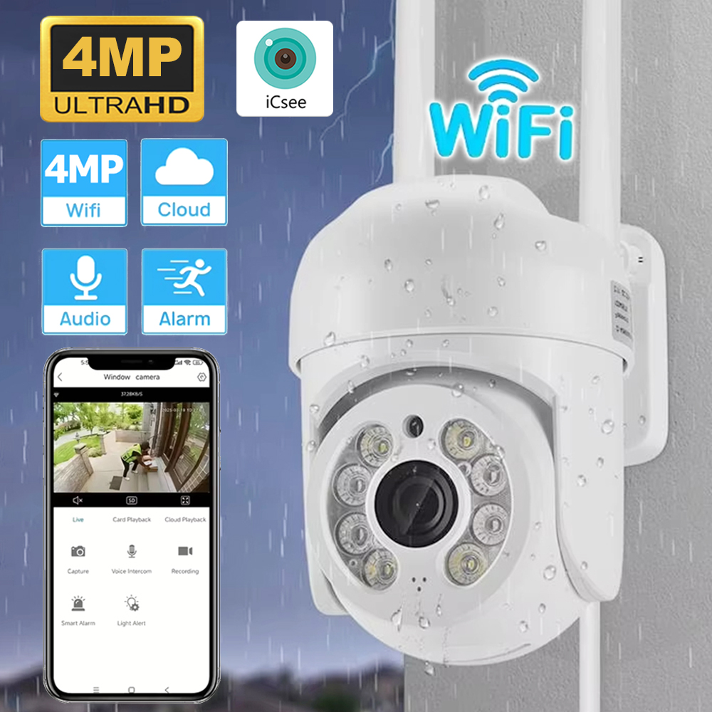Home Security Lidar - Kamera bezpieczeństwa ICsee 4MP Wireless PTZ