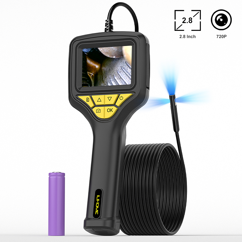 Home Security And Cameras - Kamera inspekcyjna HD z ekranem IPS