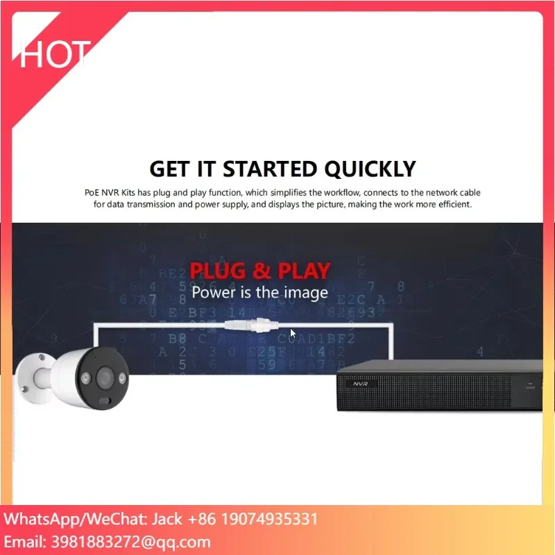 Home Security Kit With Camera - 8-kanałowy system kamer bezpieczeństwa 4K PoE,