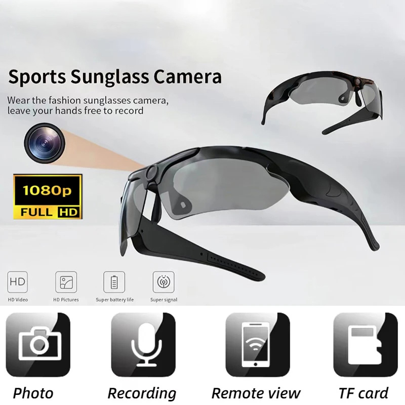 Home Security With Camera - Okulary inteligentne z kamerą HD 1080P,