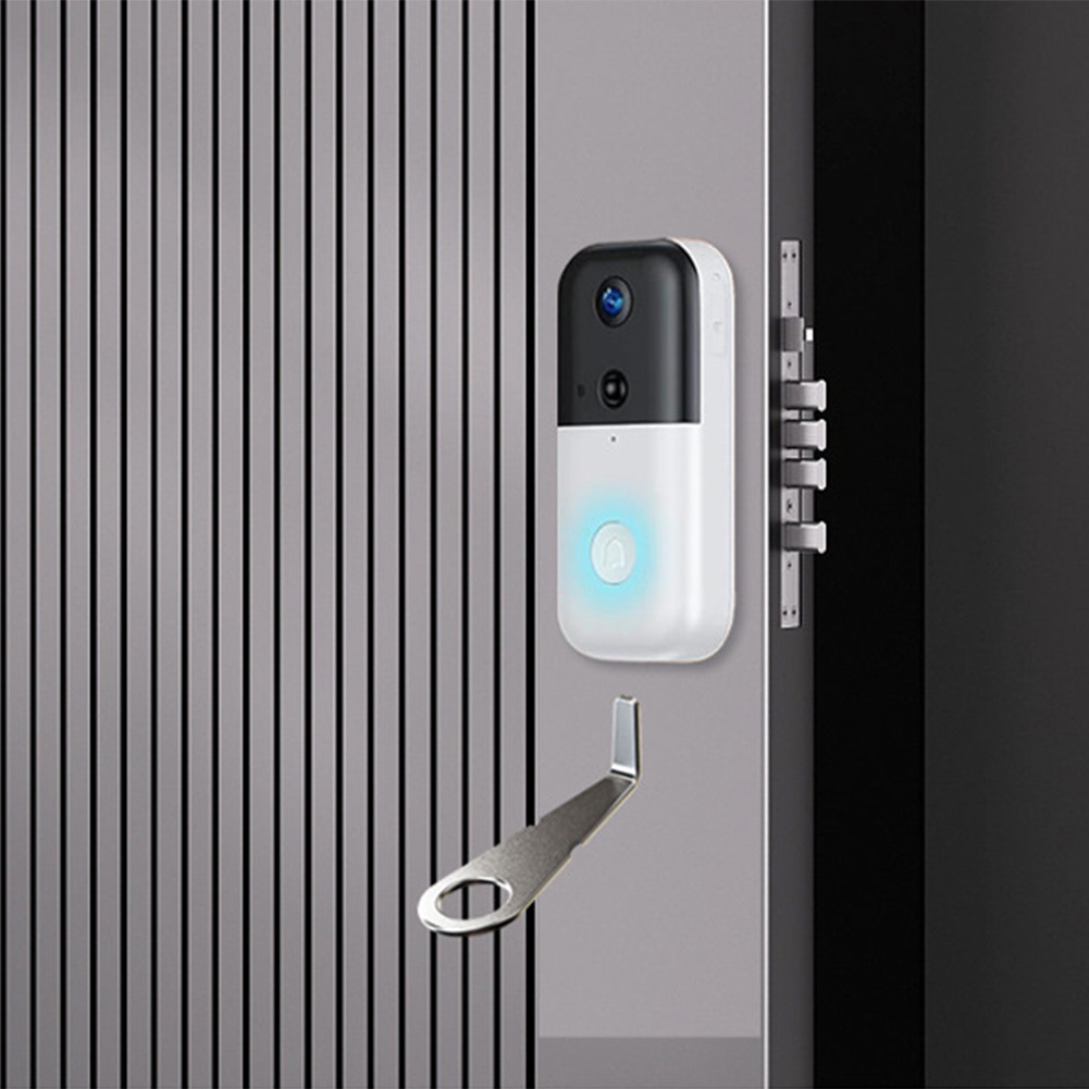 Home Security Tech - Srebrny klucz do wideodomofonu Ring, bezpieczne