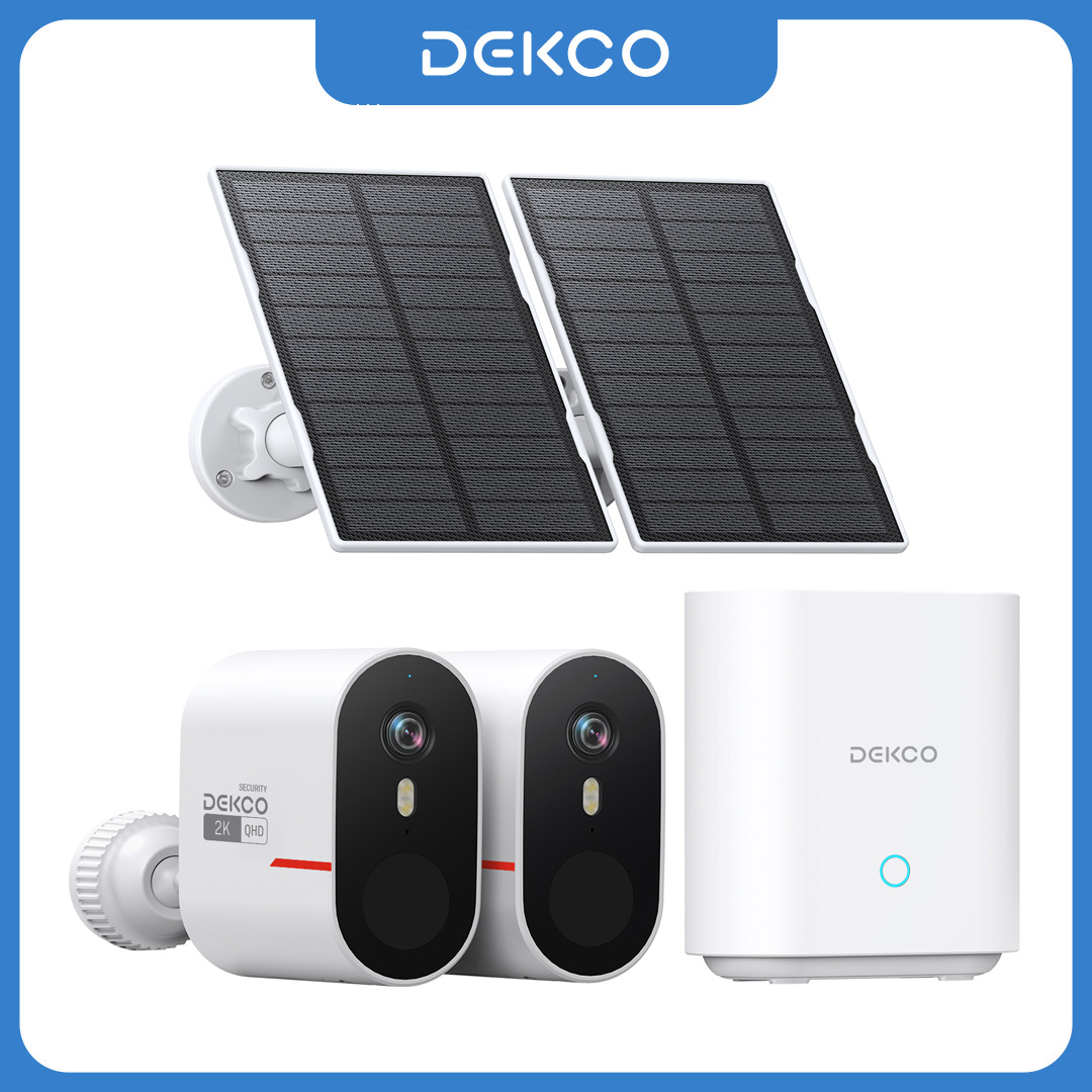 Home Security Tech - Dekco 3MP WiFi Solar Camera System