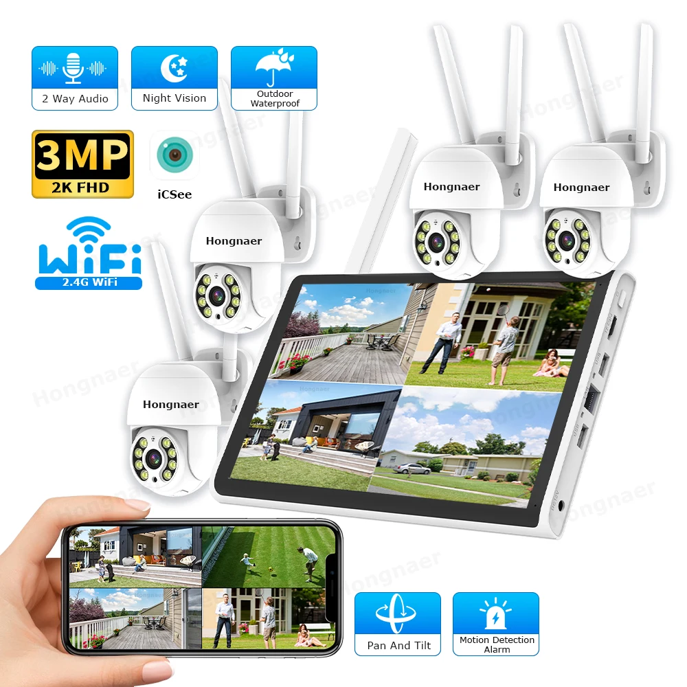 Home Security With Camera - Zestaw Bezprzewodowego Systemu Monitoringu Domowego 2026