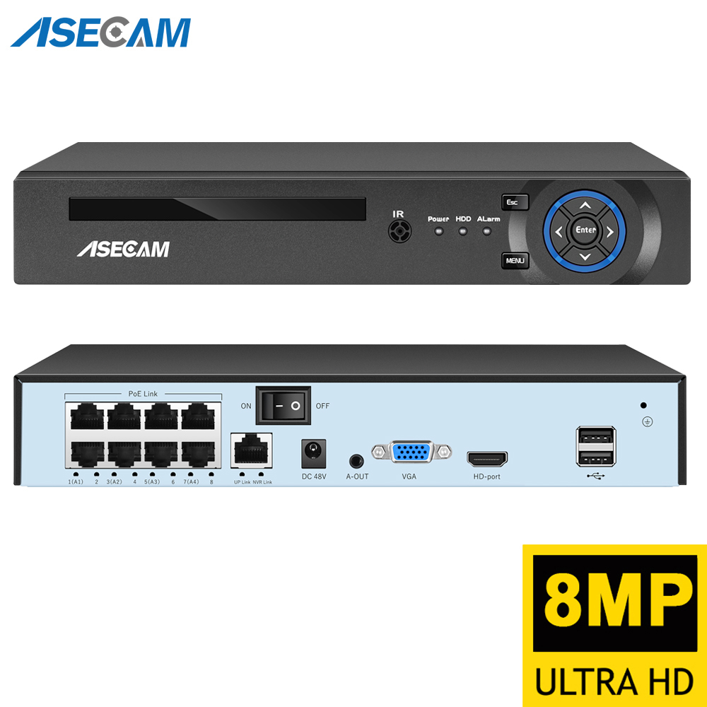 Home Security With Camera - Rejestrator wideo NVR Super 8MP POE
