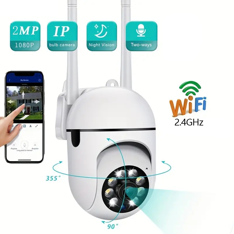 Home Security Lidar - Bezprzewodowa kamera monitorująca A7, obrotowa 360