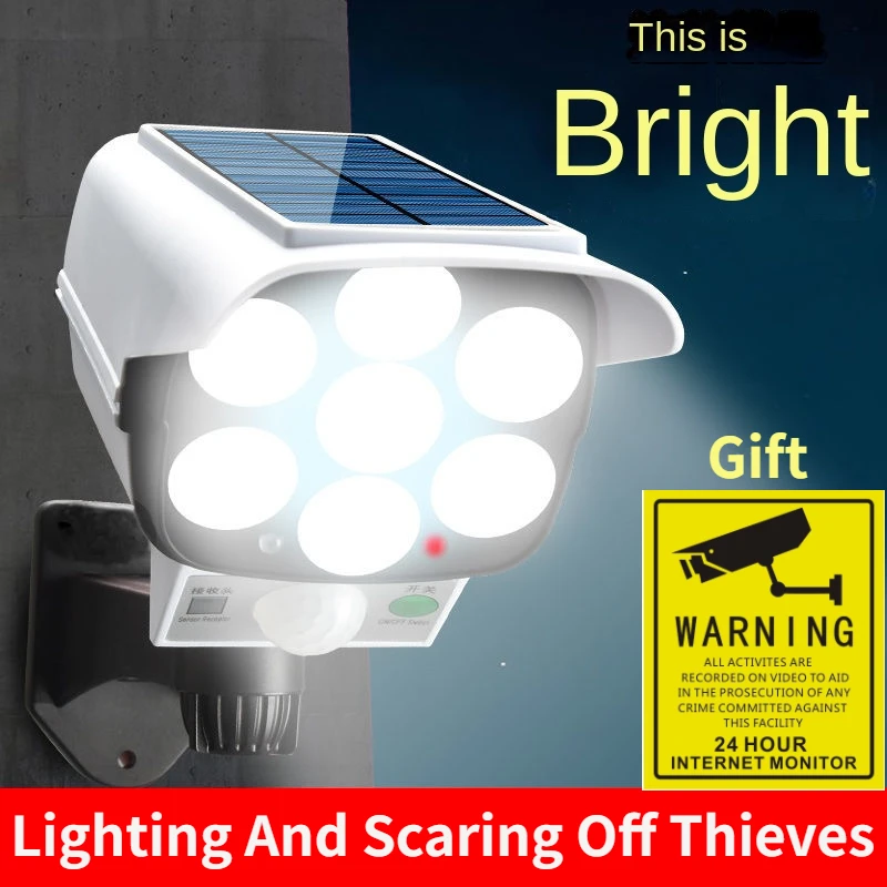 Home Security With Camera - Zewnętrzna lampa słoneczna z czujnikiem ruchu