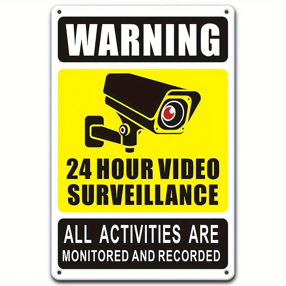 Home Security Group - Znak ostrzegawczy: Nadzór wideo 24/7 -