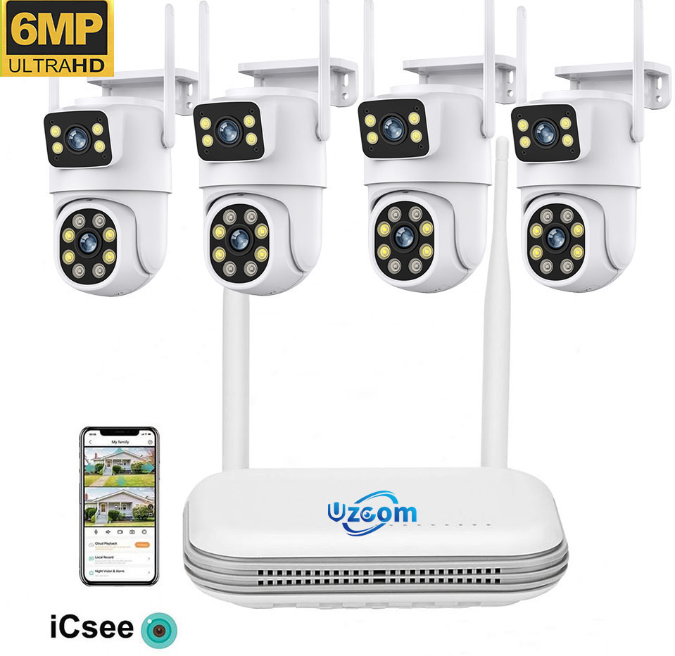 8-kanałowy zestaw kamer IP 6MP – Home Security Kit With Camera recenzja i cena