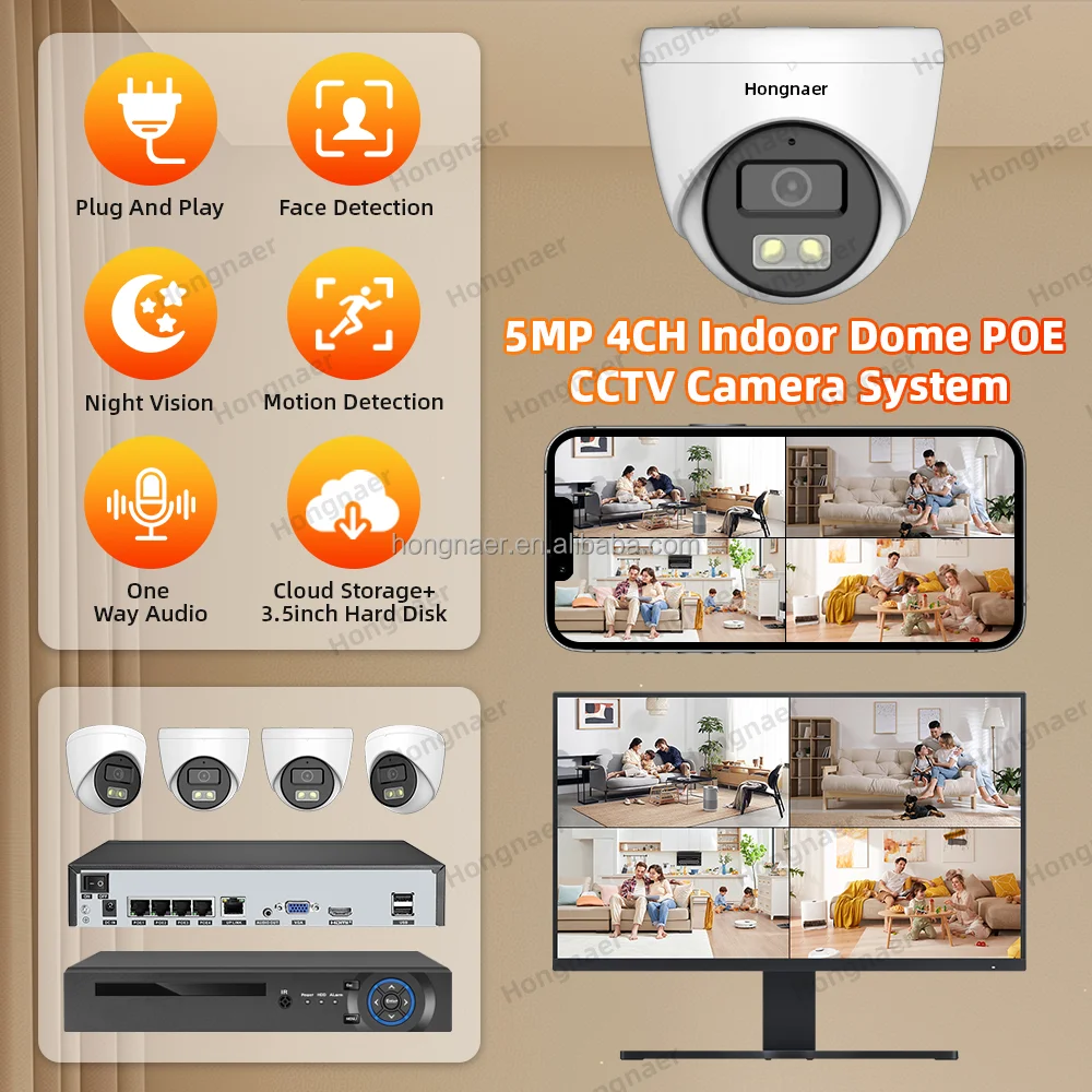 Zestaw kamer IP NVR do monitor – Home Security Kit With Camera recenzja i cena
