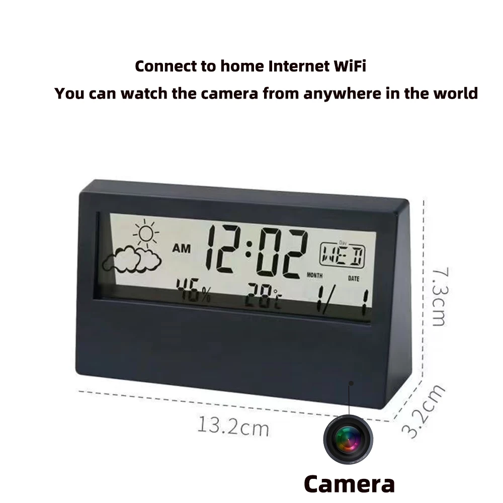 Kamera zegarowa 4K WiFi z dete – Home Security Lidar recenzja i cena